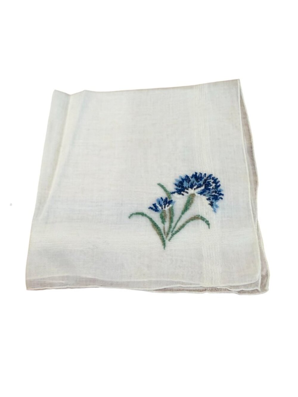 Set Of 5 Vintage Embroidered Cotton Handkerchiefs Floral Designs - Picture 9 of 10